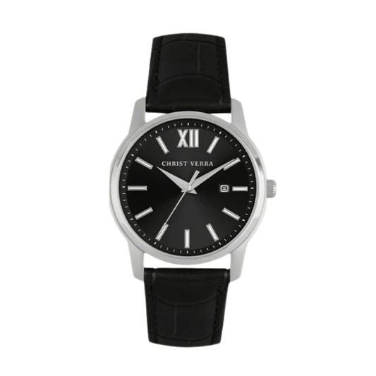 Christ Verra - Jam Tangan WANITA Tali Leather Christ Verra Domina Series CV 12454L-21 BLK · Foto 2