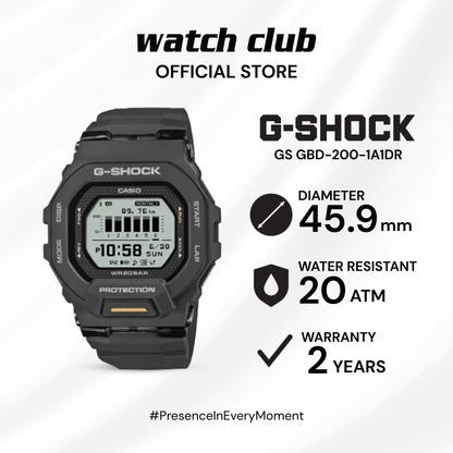 G-SHOCK - Jam Tangan PRIA Tali Resin G-SHOCK G-Squad GS GBD-200-1A1DR