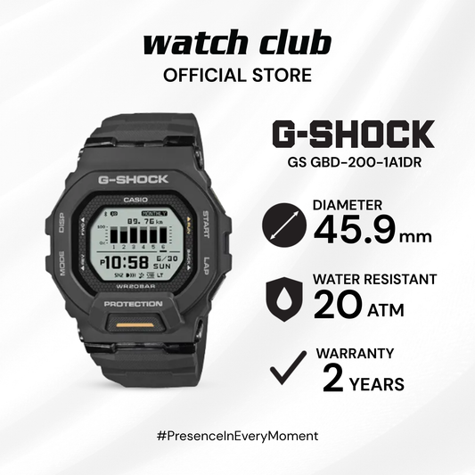 G-SHOCK - Jam Tangan PRIA Tali Resin G-SHOCK G-Squad GS GBD-200-1A1DR