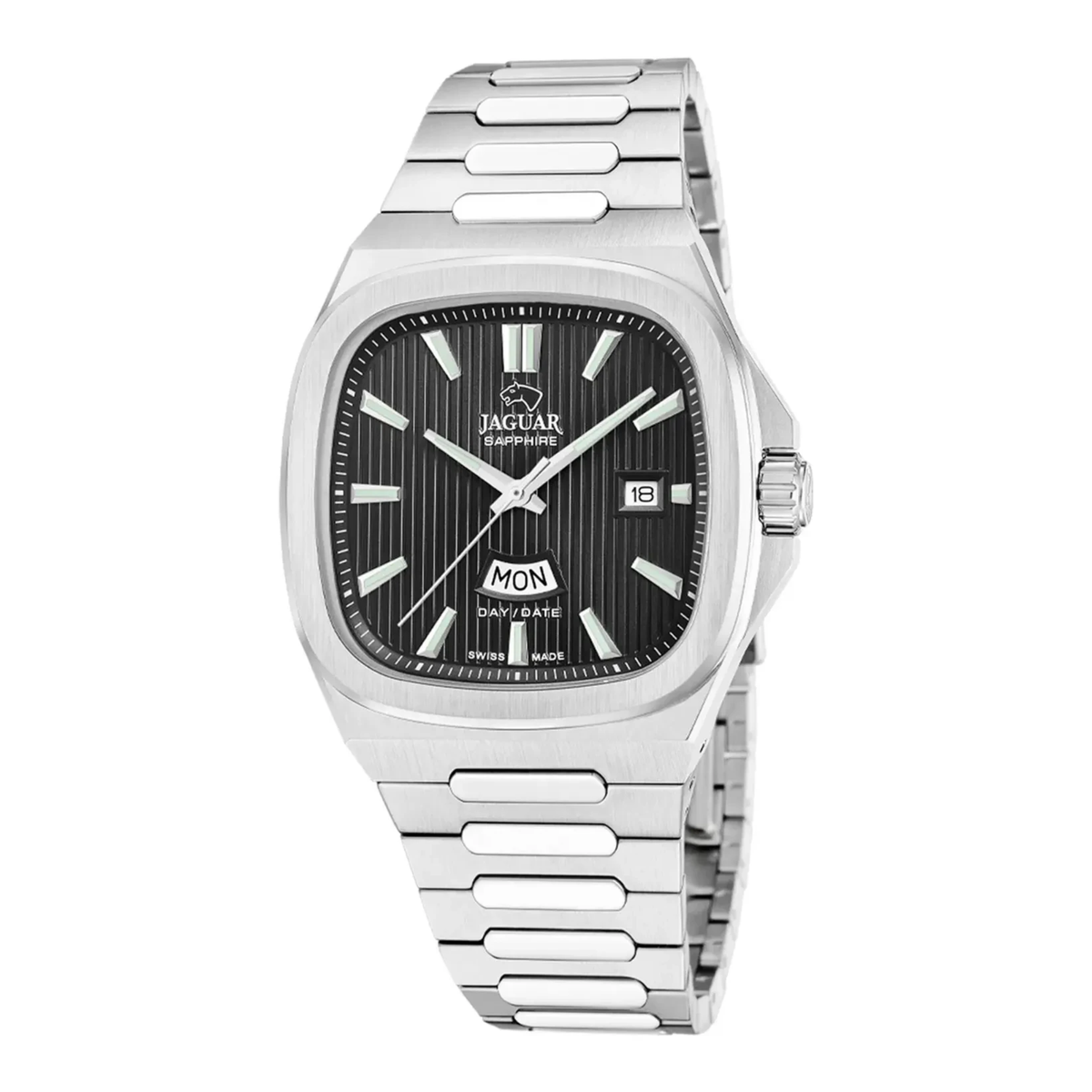 Jaguar - Jam Tangan PRIA Tali Stainless Steel JAGUAR Rondcarre Day Date J1049/4 · Foto 2