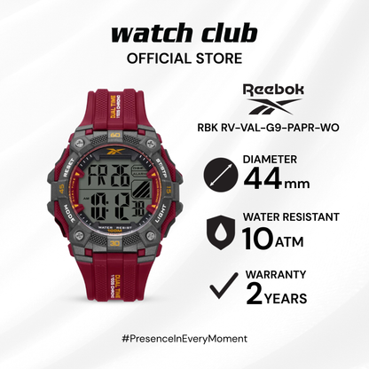 Reebok - Jam Tangan PRIA Tali Rubber Reebok Vector Valor RBK RV-VAL-G9-PAPR-WO