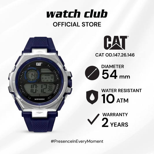 CAT - Jam Tangan PRIA Tali Rubber CAT OD.147.26.146