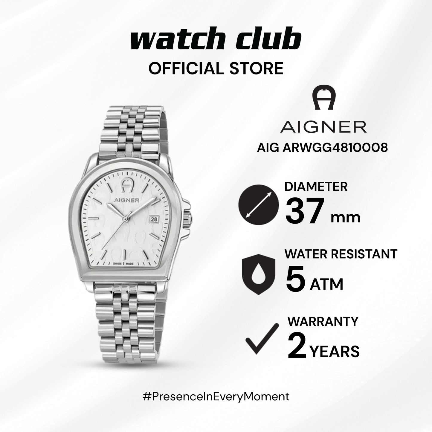 Aigner - Jam Tangan PRIA Tali Stainless Steel Aigner Verona AIG ARWGG4810008