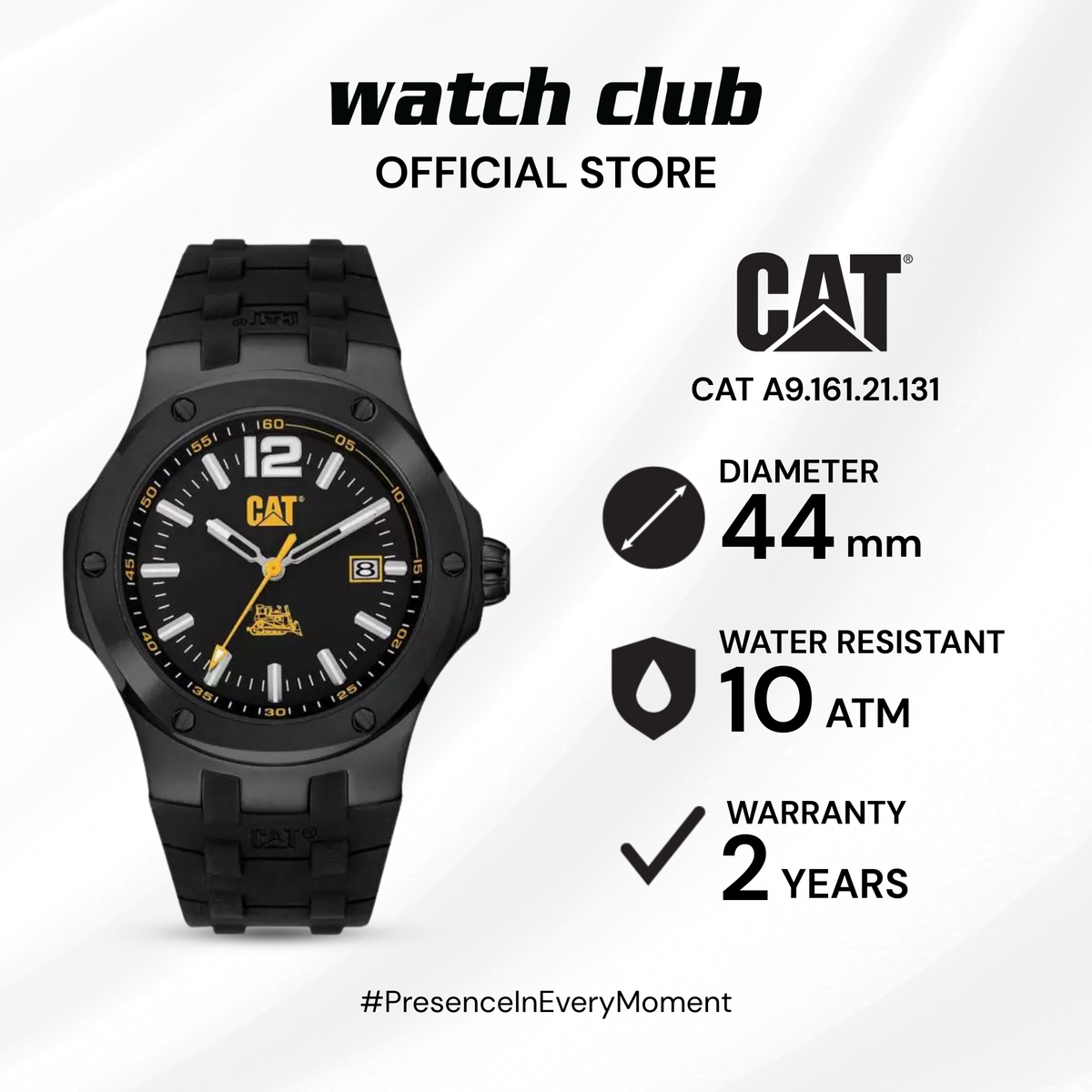 CAT - Jam Tangan PRIA Tali Silicone Caterpillar Navigo A9 CAT A9.161.21.131