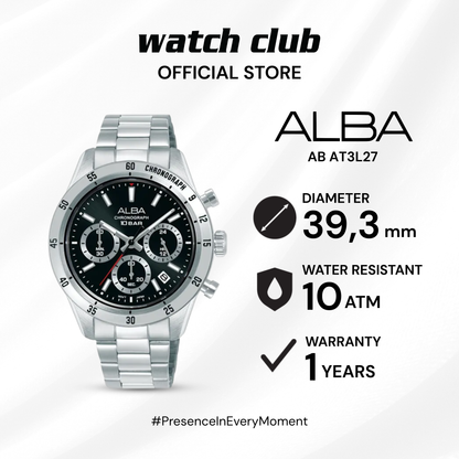 Alba - Jam Tangan PRIA Tali Stainless Steel Alba Active AT3L27X1 AB AT3L27
