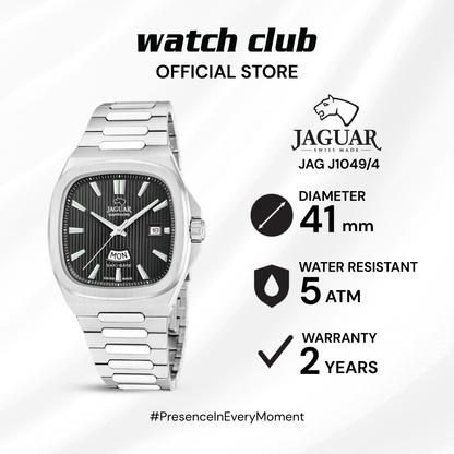 Jaguar - Jam Tangan PRIA Tali Stainless Steel JAGUAR Rondcarre Day Date J1049/4