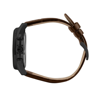 Christ Verra - Jam Tangan PRIA Tali Leather Christ Verra Bellagio Series CV 12493G-26 BLK/BRN · Foto 3
