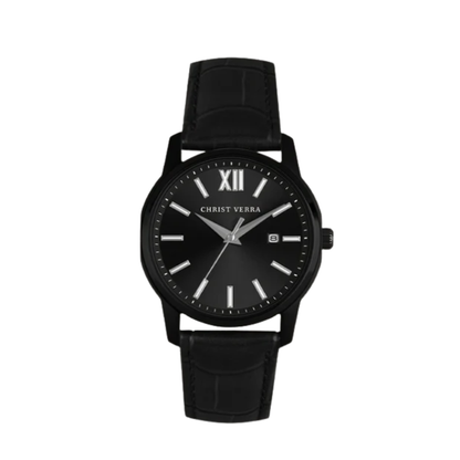 Christ Verra - Jam Tangan WANITA Tali Leather Christ Verra Domina Series CV 12454L-26 BLK · Foto 2