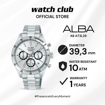 Alba - Jam Tangan PRIA Tali Stainless Steel Alba Active AT3L29X1 AB AT3L29