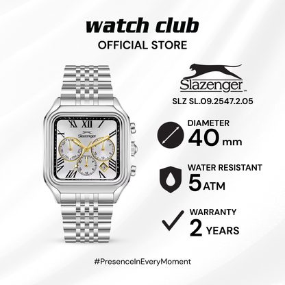 Slazenger - Jam Tangan PRIA Tali Stainless Steel Slazenger Quartz SL.09.2547.2.05