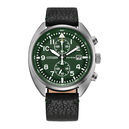 Citizen - Jam Tangan PRIA Tali Leather Citizen Eco-Drive CTZ CA7041-07X · Foto 2