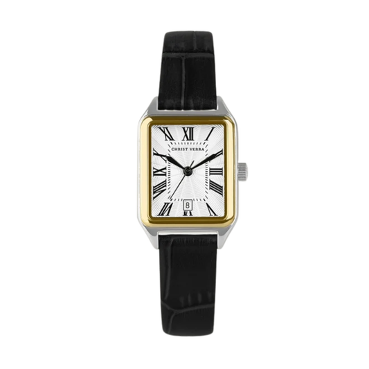 Christ Verra - Jam Tangan WANITA Tali Leather Christ Verra Petit Signature Series CV 121107L-23 WHT · Foto 2