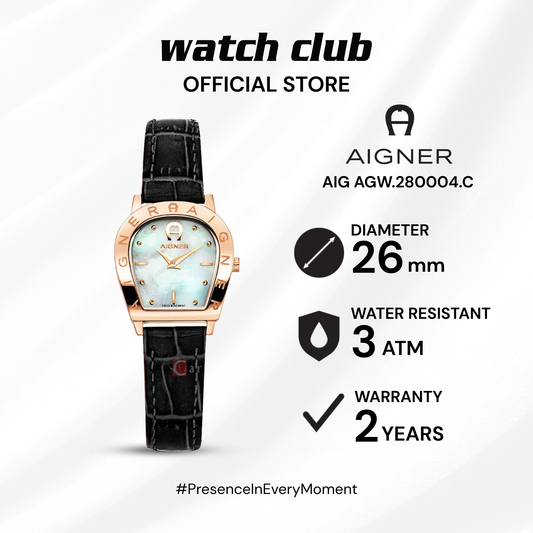 Aigner - Jam Tangan WANITA Tali Kulit Aigner Aosta II AIG AGW.280004.C