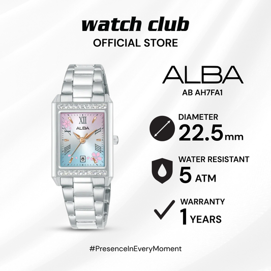 Alba - Jam Tangan WANITA Tali Stainless Steel Alba Signa AH7FA1X1 AB AH7FA1