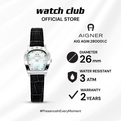 Aigner - Jam Tangan WANITA Tali Kulit Aigner Aosta AIG AGW.280001.C