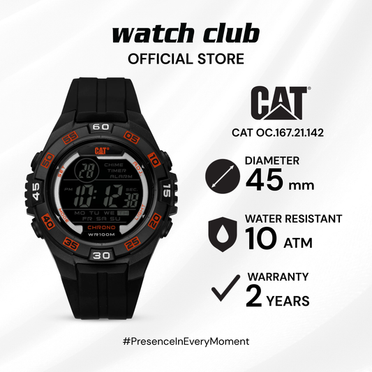 CAT - Jam Tangan PRIA Tali Rubber CAT OC OC.167.21.142