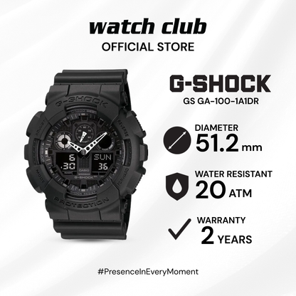 G-SHOCK - Jam Tangan PRIA Tali Resin G-SHOCK All G-Shock Collection GS GA-100-1A1DR