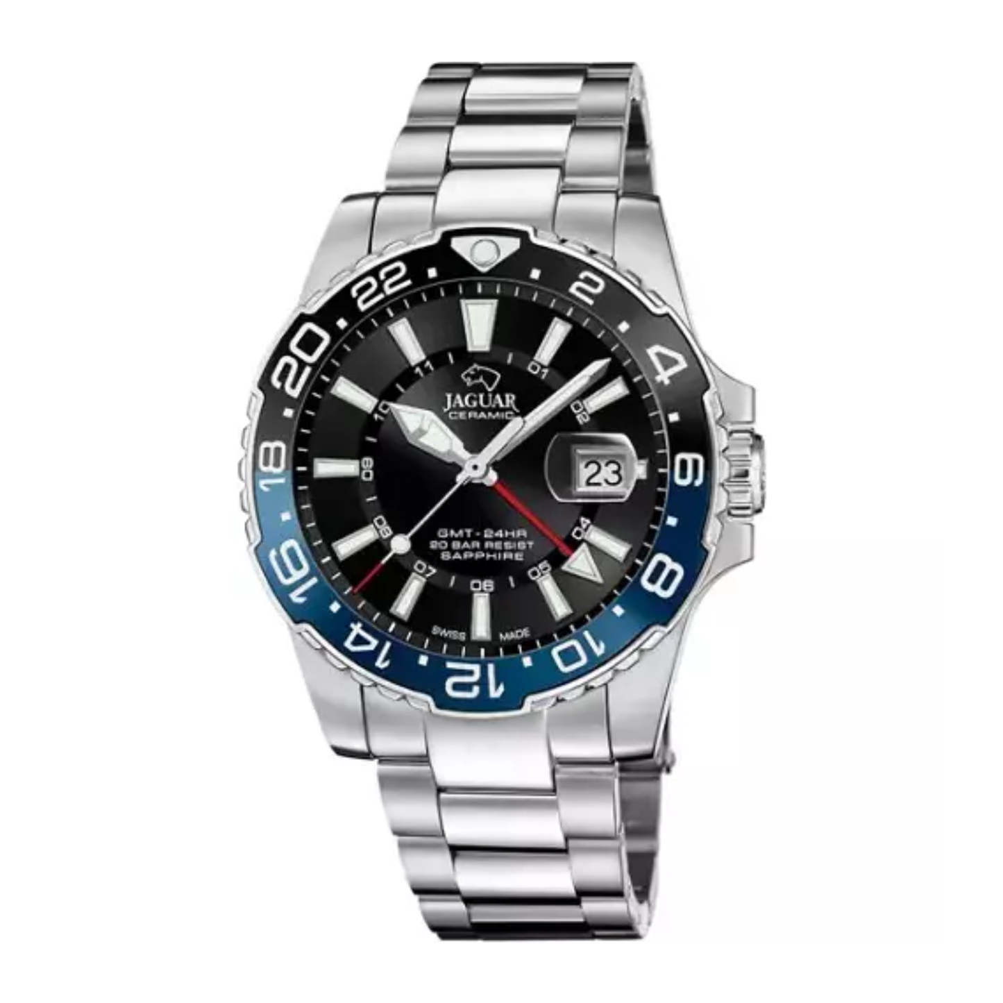 Jaguar - Jam Tangan PRIA Tali Stainless Steel JAGUAR Ceramic GMT JAG J1011/4 · Foto 2