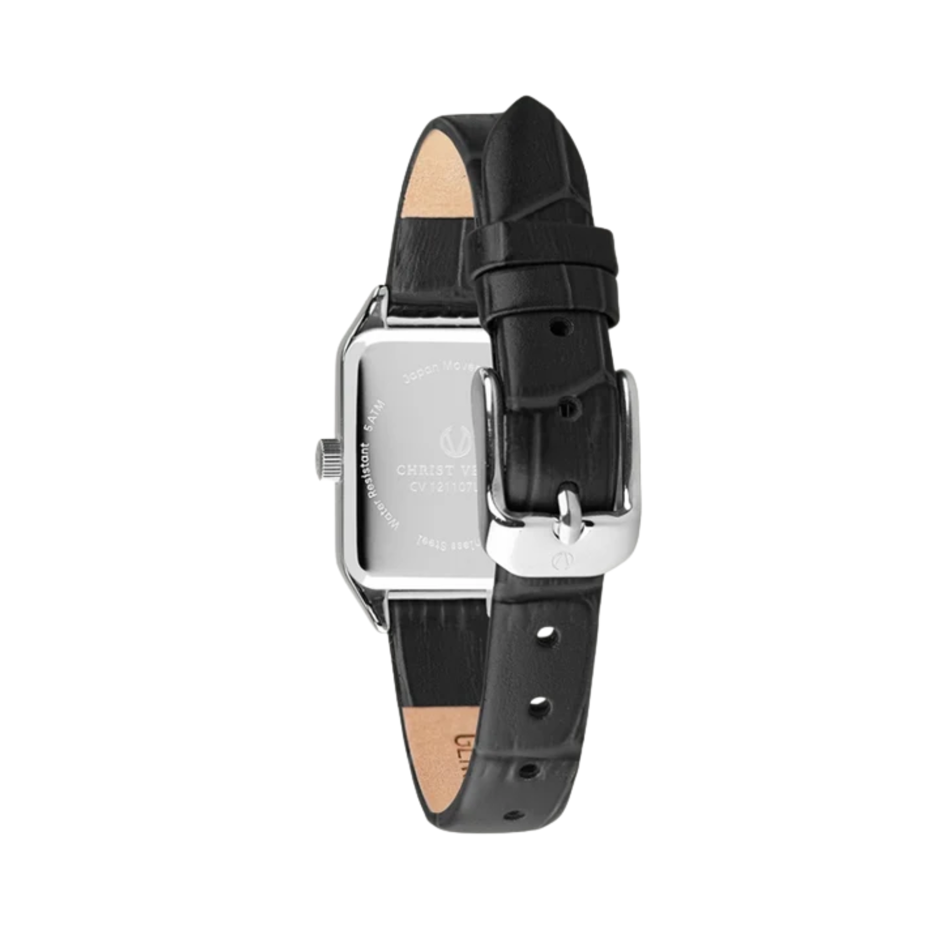 Christ Verra - Jam Tangan WANITA Tali Leather Christ Verra Petit Signature Series CV 121107L-23 WHT · Foto 4