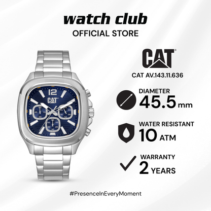 CAT - Jam Tangan PRIA Tali Stainless Steel Caterpillar Axis CAT AV.143.11.636