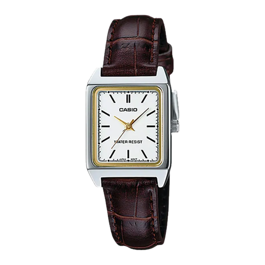 Casio - Jam Tangan WANITA Tali Leather Casio Tank CS LTP-V007L-7E2UDF · Foto 2