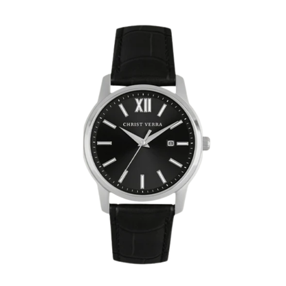 Christ Verra - Jam Tangan WANITA Tali Leather Christ Verra Domina Series CV 12454L-21 BLK · Foto 2