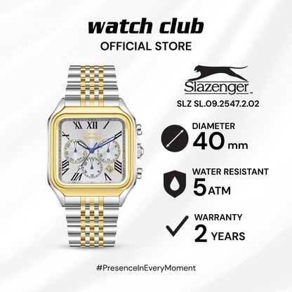 Slazenger - Jam Tangan PRIA Tali Steel Slazenger Quartz SL.09.2547.2.02