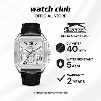 Slazenger - Jam Tangan PRIA Tali Leather Slazenger Quartz SL.09.2548.2.01