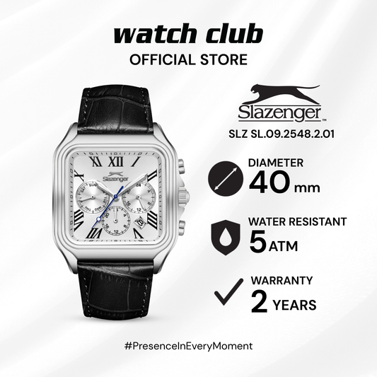 Slazenger - Jam Tangan PRIA Tali Leather Slazenger Quartz SL.09.2548.2.01