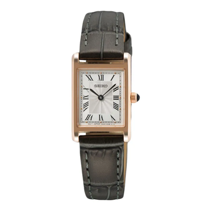 Seiko - Jam Tangan WANITA Tali Kulit Seiko Classic Tank SWR096P1 · Foto 2