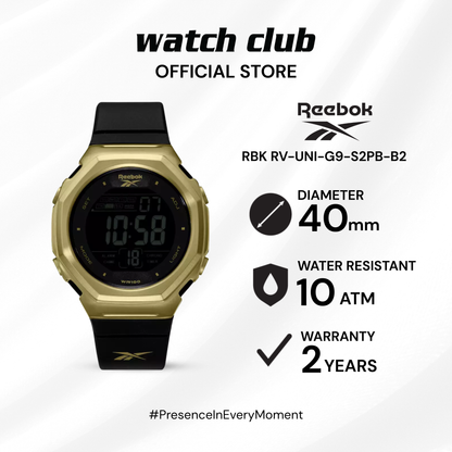Reebok - Jam Tangan PRIA Tali Silicone Reebok RBK RV-UNI-G9-S2PB-B2