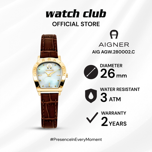 Aigner - Jam Tangan WANITA Tali Kulit Aigner Aosta AIG AGW.280002.C