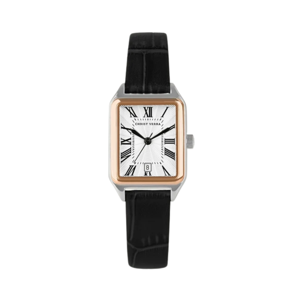 Christ Verra - Jam Tangan WANITA Tali Leather Christ Verra Petit Signature Series CV 121107L-24 WHT · Foto 2