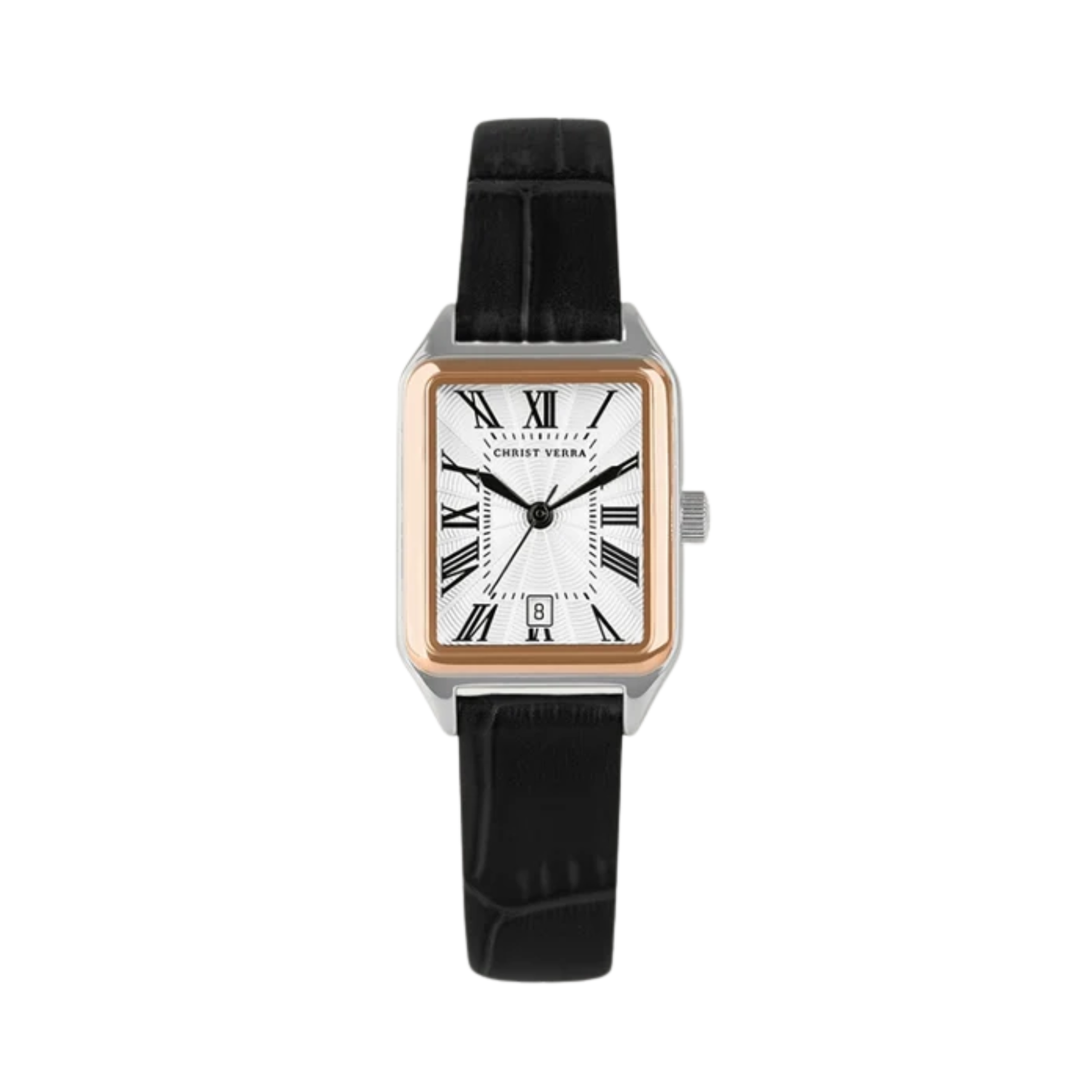 Christ Verra - Jam Tangan WANITA Tali Leather Christ Verra Petit Signature Series CV 121107L-24 WHT · Foto 2