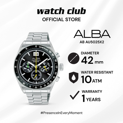 Alba - Jam Tangan PRIA Tali Stainless Steel Alba Signa AU5025X2 AB AU5025X2