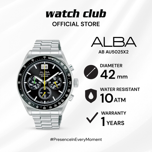 Alba - Jam Tangan PRIA Tali Stainless Steel Alba Signa AU5025X2 AB AU5025X2